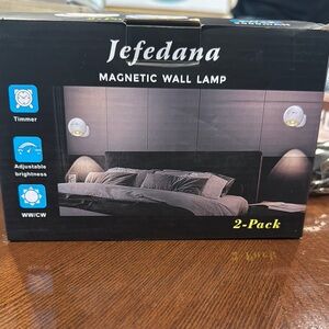 Jefedana Magnetic Wall Lamp 2-Pack